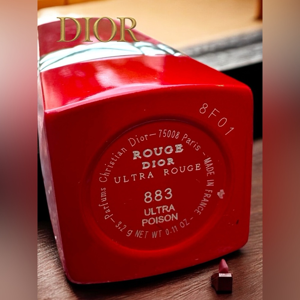 DIOR ULTRA POISON (883) Rouge Dior Ultra Rouge Lipstick. NEW WITHOUT BOX - Picture 10 of 14